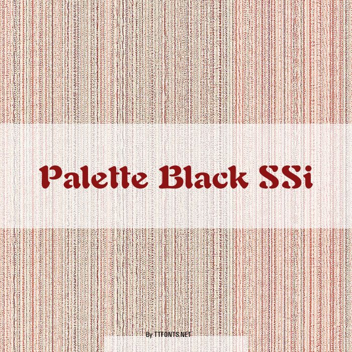 Palette Black SSi example